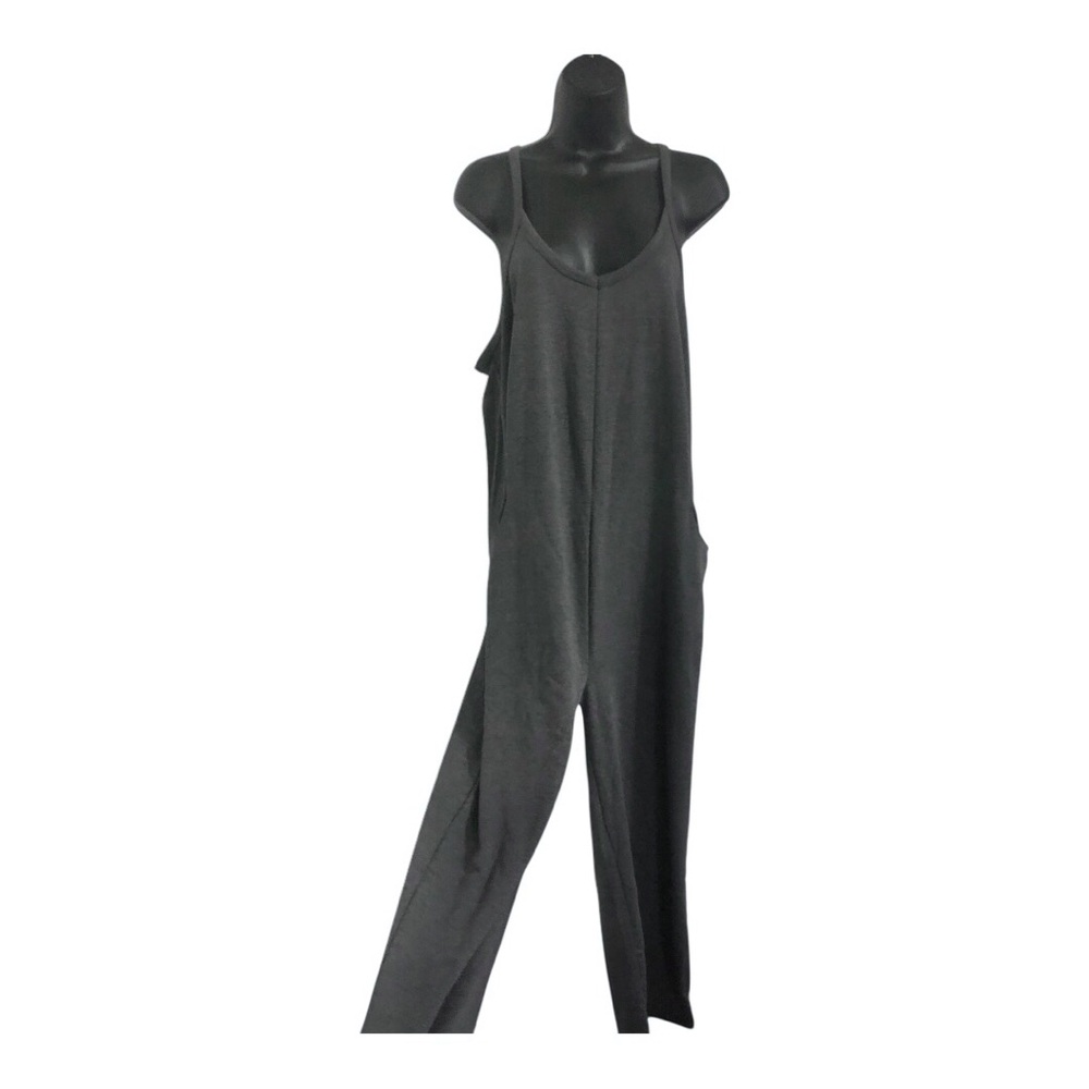 Sincerely Jules charcoal gray slouchy relaxed fit onesie jumpsuit romper size M